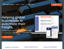 Tablet Screenshot of freight-desk.com